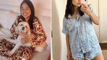 Ce pyjama en soie d’Eberjey me fait sentir comme avec un majordome et un petit-déjeuner au lit