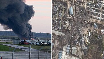 Des images satellites montrent l’étendue des dégâts de l’accident mortel de l’avion de la UPS