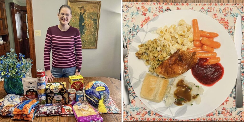 J’ai cuisiné un dîner de Thanksgiving à 4 $ de Walmart, puis l’ai amélioré avec quelques ajustements