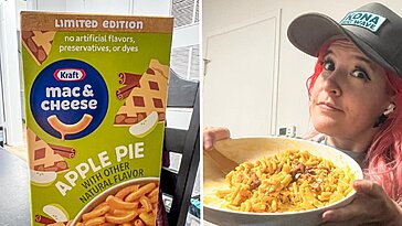 Intrigué par le mac and cheese goût tarte aux pommes de Kraft, j’en redemanderais toute l’année