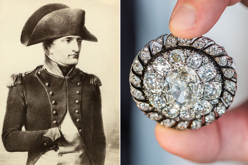 Une impressionnante broche en diamant de Napoléon, perdue à Waterloo, est vendue chez Sotheby’s