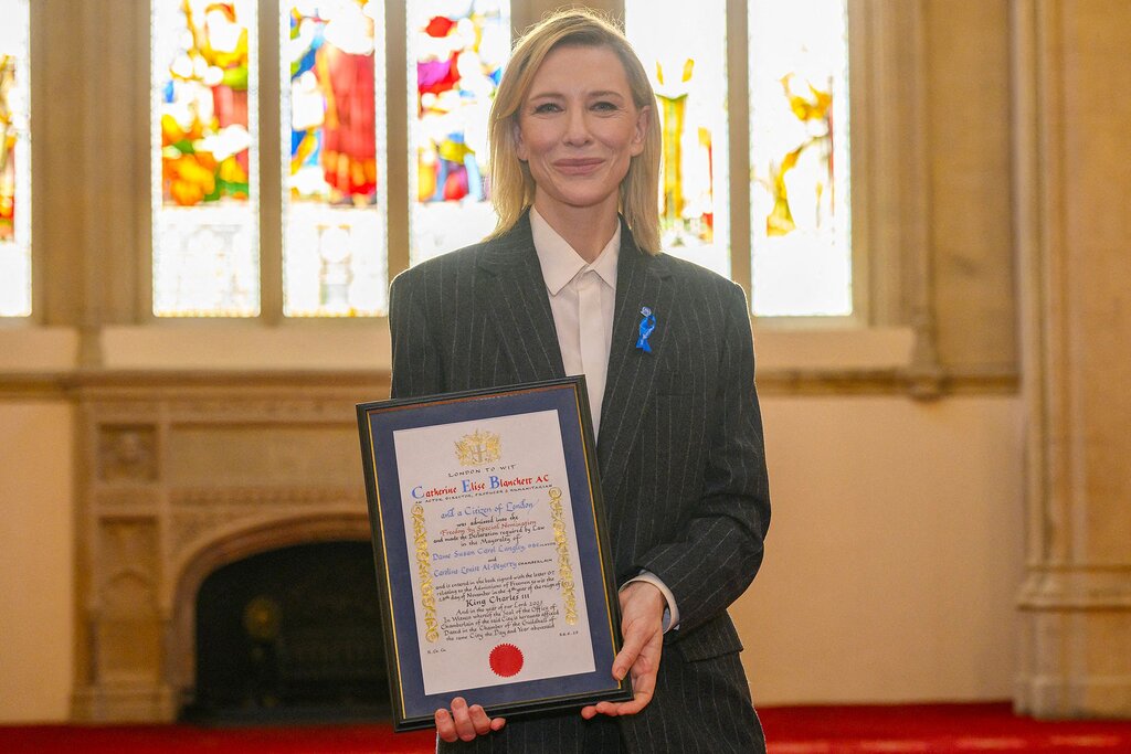 Cate Blanchett a été nommée citoyenne d’honneur de Londres