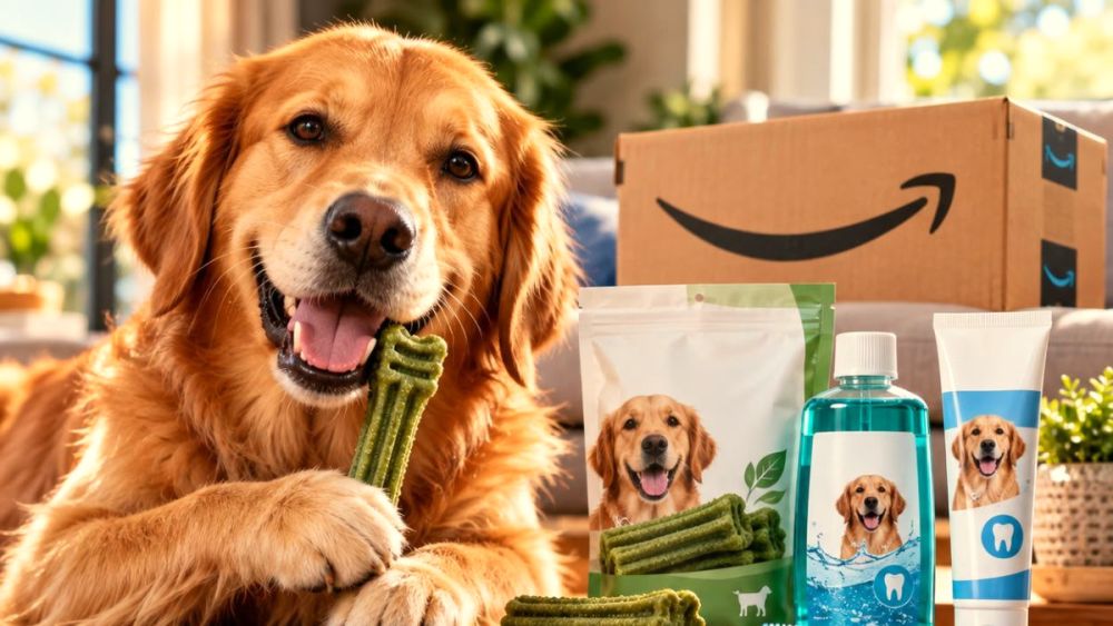 Amazon propose jusqu’à 50 % de réduction sur des friandises dentaires pour chiens, des additifs pour l’eau et du dentifrice Amazon propose jusqu’à 50 % de réduction sur des friandises dentaires pour chiens, des additifs pour l’eau et du dentifrice