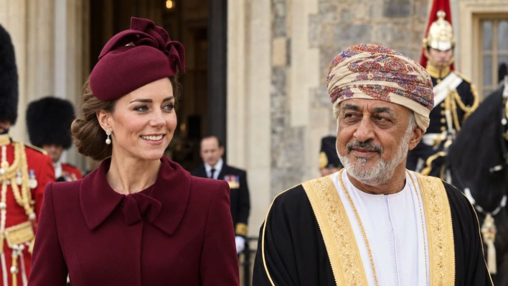 Kate Middleton est » la vedette du spectacle » à l’arrivée du sultan d’Oman à Windsor Kate Middleton est » la vedette du spectacle » à l’arrivée du sultan d’Oman à Windsor