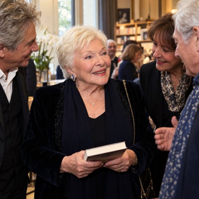 Line Renaud célèbre son nouveau livre entourée de ses meilleurs amis Line Renaud célèbre son nouveau livre entourée de ses meilleurs amis