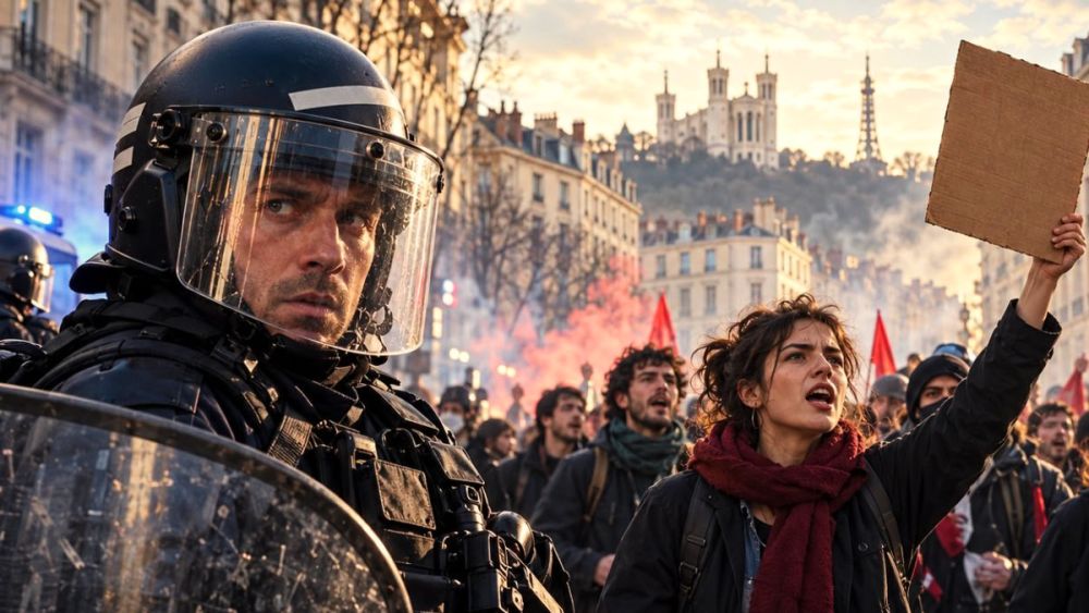À Lyon, une journée de manifestation marquée par les revendications et les tensions : les manifestants réclament des changements