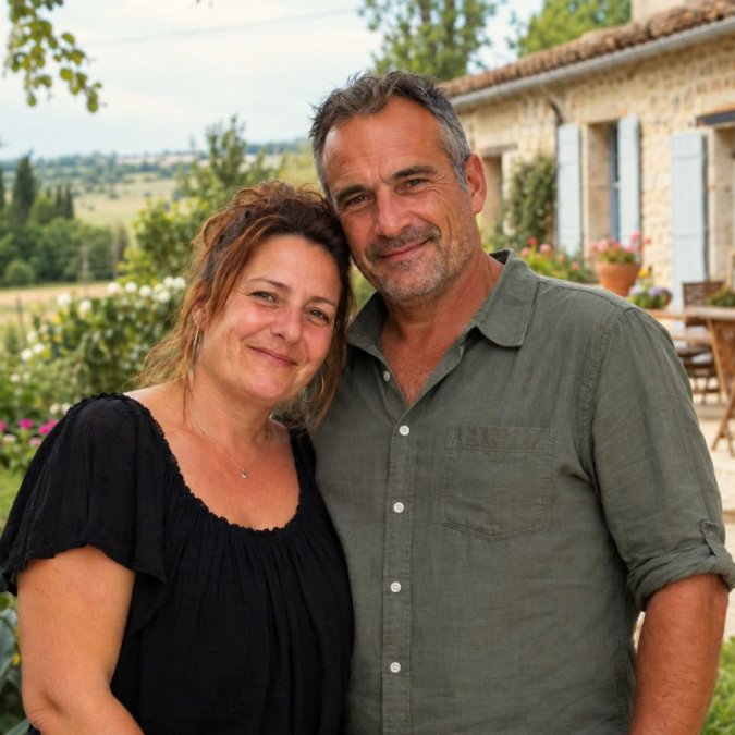 Murielle, ancienne prétendante de Renaud dans L’amour est dans le pré 2024, présente son compagnon Franck Murielle, ancienne prétendante de Renaud dans L’amour est dans le pré 2024, présente son compagnon Franck